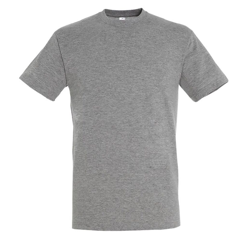 SOLS Mens Regent Short Sleeve T-Shirt / Gray Marl
